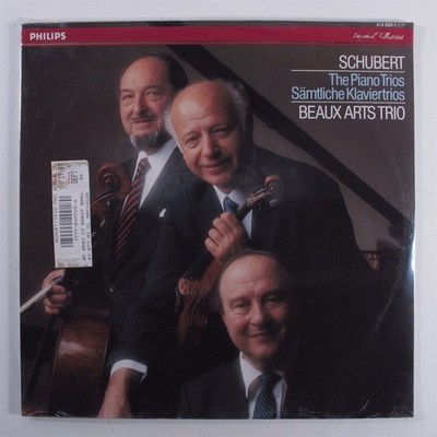 SCHUBERT The Piano Trios BEAUX ARTS TRIO - PHILLIPS 2XLP Sealed gatefold 