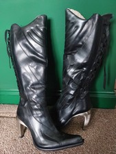 New Rock Black Leather Malicia