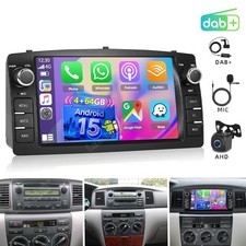 DAB+ Für TOYOTA COROLLA E10 E11 E12 1990-2007 Autoradio Carplay Android 4G+64GB