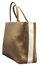 Furla Tote Handbag Italian Leather With Optional Long Strap