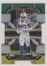 2023 Panini Select Concourse Green & Yellow Prizm Die-Cut Jaylon Jones #42 19um