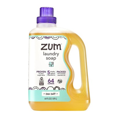 Zum Clean Laundry Soap - Sea Salt - 64 Fl Oz