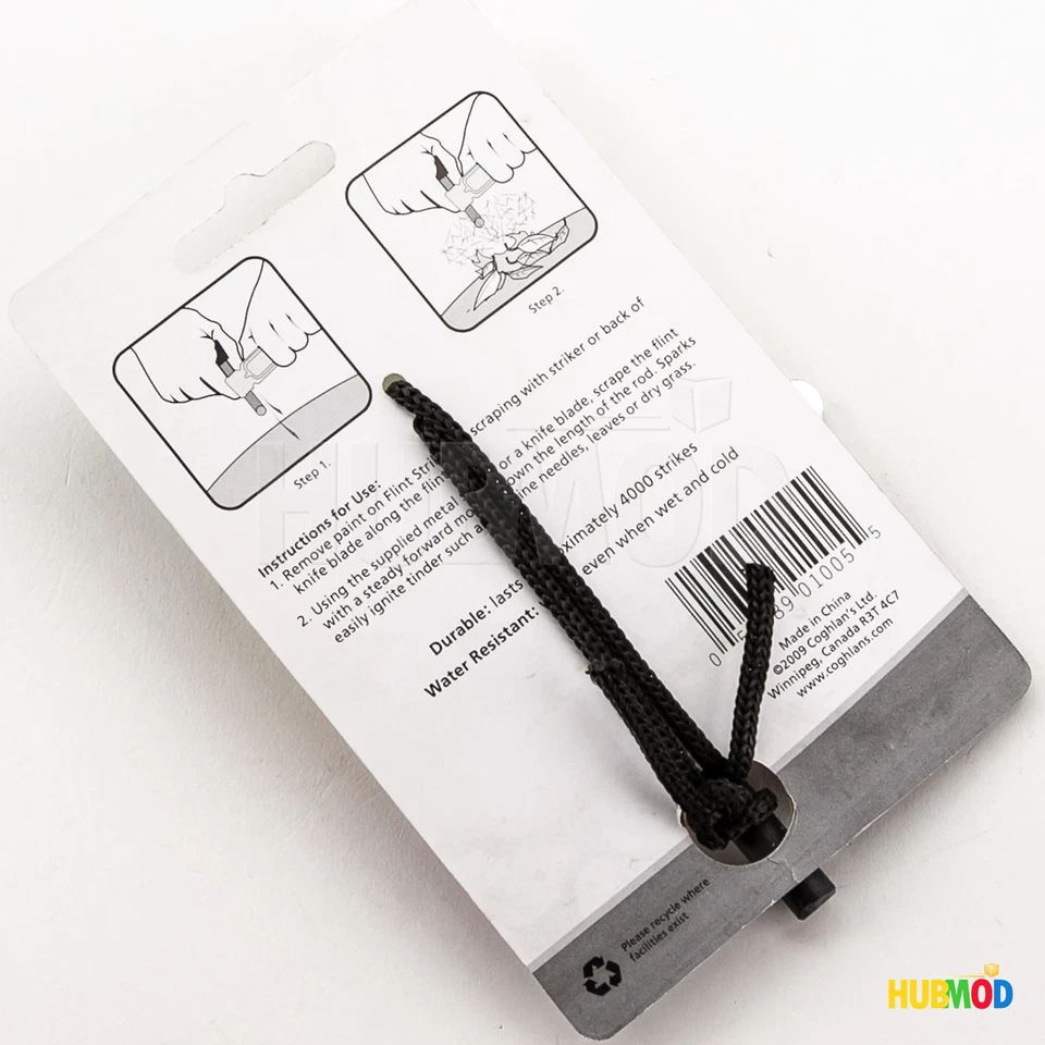 Coghlan's Flint Striker Ferro Cerrium caña de arranque contra incendios con acero para acampar supervivencia Foto 2 de 2