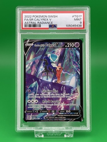 Shadow Rider Calyrex V graded PSA 9 for sale on eBay