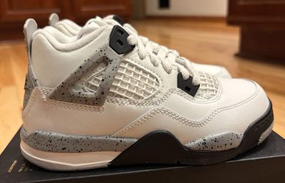 #ad #ad Nike Jordan 4 Retro OG PS Summit White Fire Red IB4388 100 Size 11C $94.99