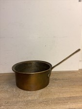 Vintage Copper Pot Saucepan Collectible Kitchenware Home Decor Display 