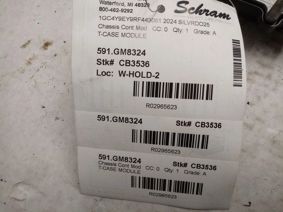 Chevrolet Silverado 2500 2024 caja de transferencia chasis ECM 2965623 Foto 2 de 4