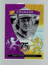 Robin Yount 2014 Panini Hall of Fame Crusades /50 #83 Purple Brewers HOF