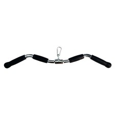 Lat Cable Machine Attachment Curl Pulldown Barbell Revolving Bar, Multi-Exerc...