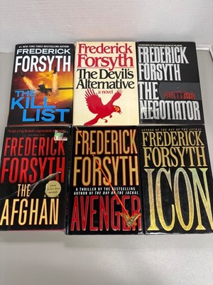 Frederick Forsyth Lot of 6 Hardcover w/DJ (See photos for titles)