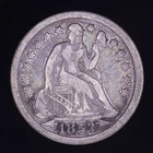 1853 Liberty Seated Dime Arrows at Date VF Philadelphia First Year