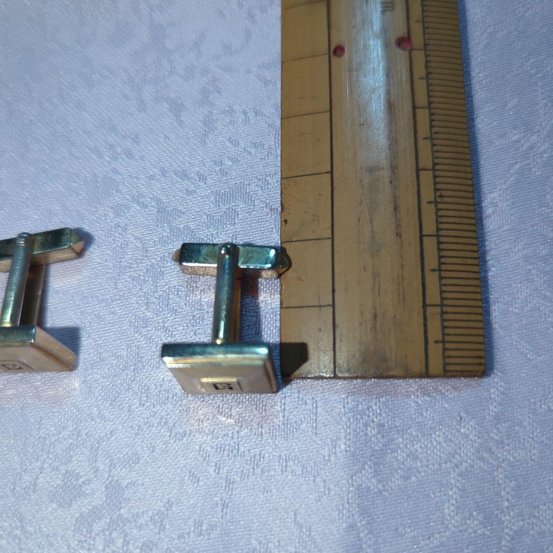 Givenchy Square Cufflinks Button Approx. 1.5Cm Me… - image 3