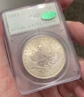 CAC 1883 O Morgan Dollar $1 PCGS MS63 Old Green Holder Rattler Ogh CACG Grading