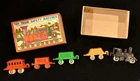 Vintage Toy Miniature Collectors Locomotive & Four Car Metal Train In Match Box