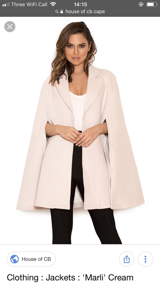 Cream clearance cape coat