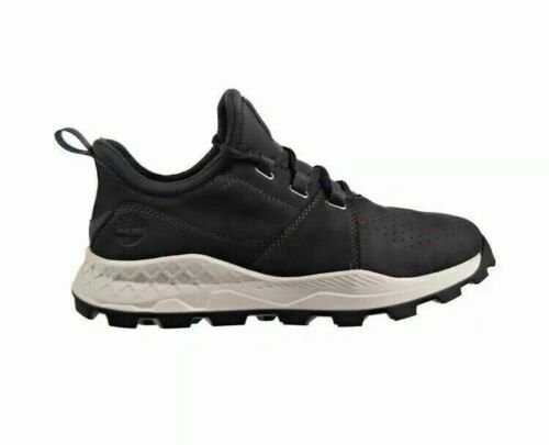 Timberland Uomo Brooklyn Oxford Perforata Scarpe Da Ginnastica Pelle Nabuk Grigio  Scuro A26FT | eBay