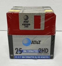 25x Imation 3m AT&T Floppy Disk 2HD 3.5 inch 1.44 HD  IBM Formatted Disks NEW