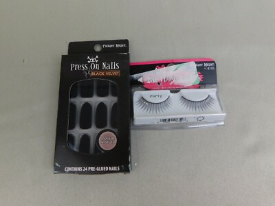 Ardell Fright Night False Eyelashes, Adhesive, Press On Nails - Halloween #8379