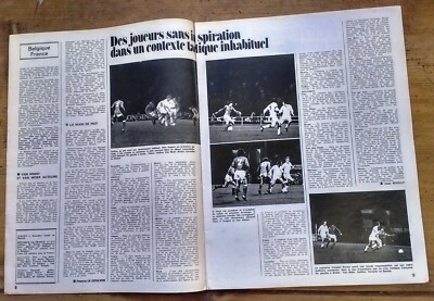 Miroir du Football n°227. Belgiqe-France, Amiens, Berné, Coupe Eu