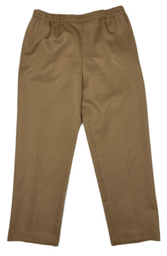 Drapers & Damons Women Size 14p (Meas 32x29) Beige Pull On Elastic Waist Pants