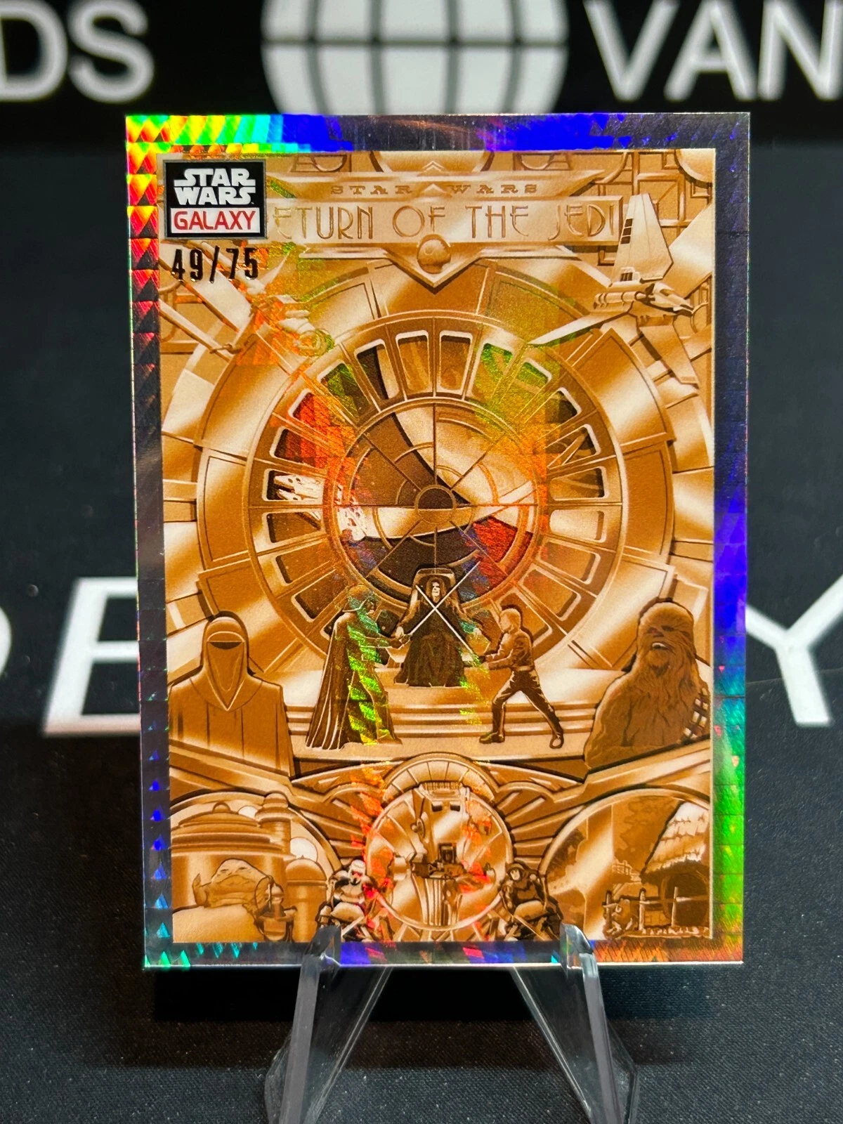 2023 Star Wars Chrome Galaxy Shiny Return Prism /75 #80 Skywalker Darth Vader