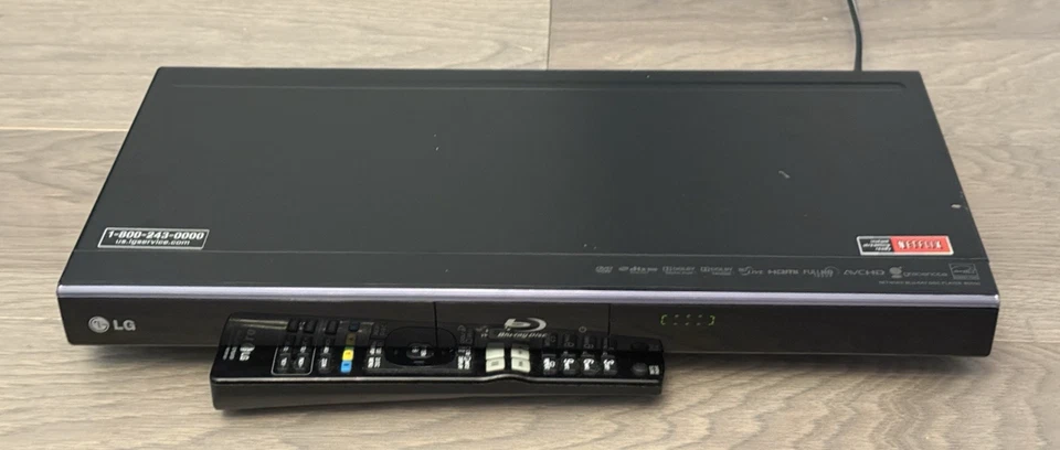 LG BD550 Network Blu-ray Disc Player DVD HDMI Wireless HD W Remote- Tested Works - Image 2 of 4