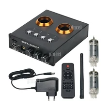 SUCA AUDIO TUBE-M1 Tube Preamplifier Bluetooth Headphone Amplifier w/ 6K4 Tube