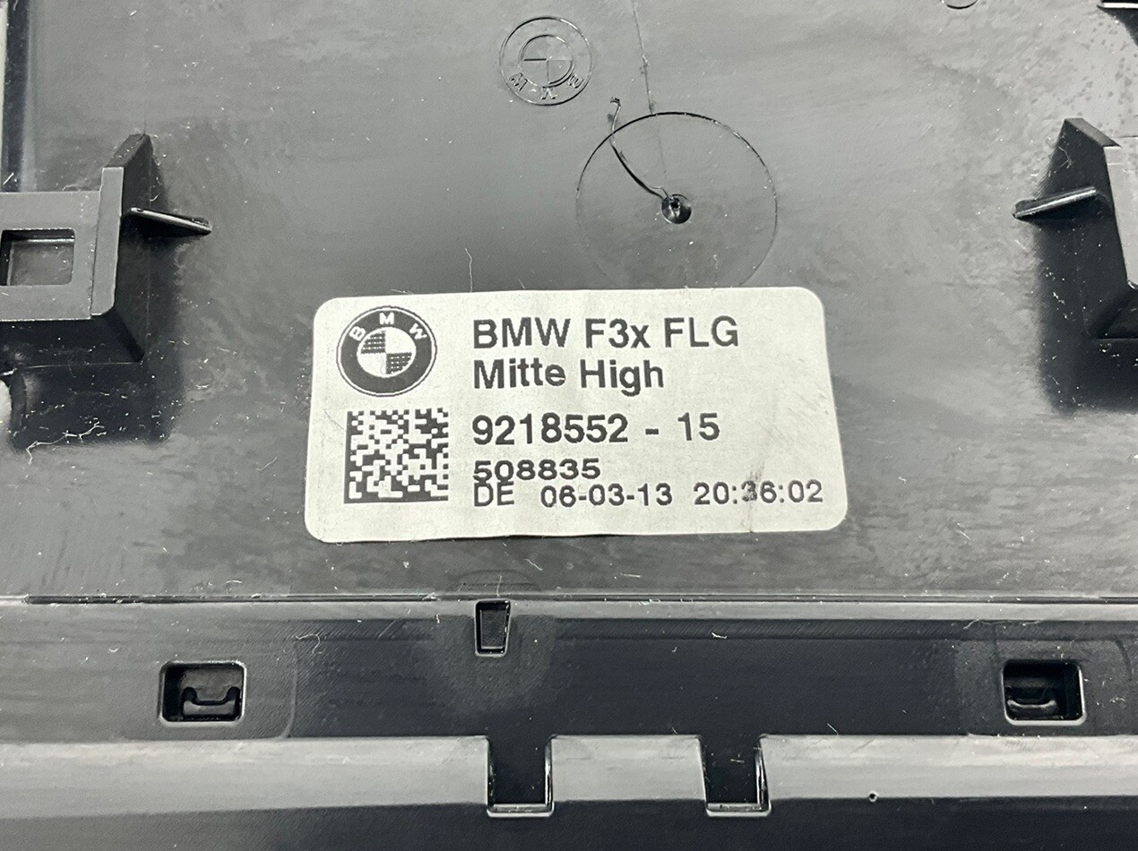 2013 335XI BMW Dash Vent Trim Bezel DARK WOOD GRAIN 921855215 OEM