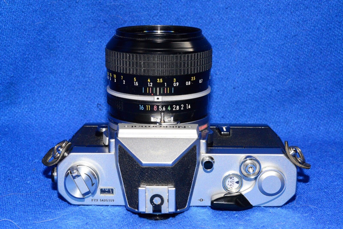 Nikon Nikkormat FTN 35mm SLR Film Camera with Nikkor-H 50mm f/2 Pre-Ai Lens V22