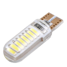 2x t10 w5w 16smd 4014 led license plate lamp bulb canbus 6000k silica white