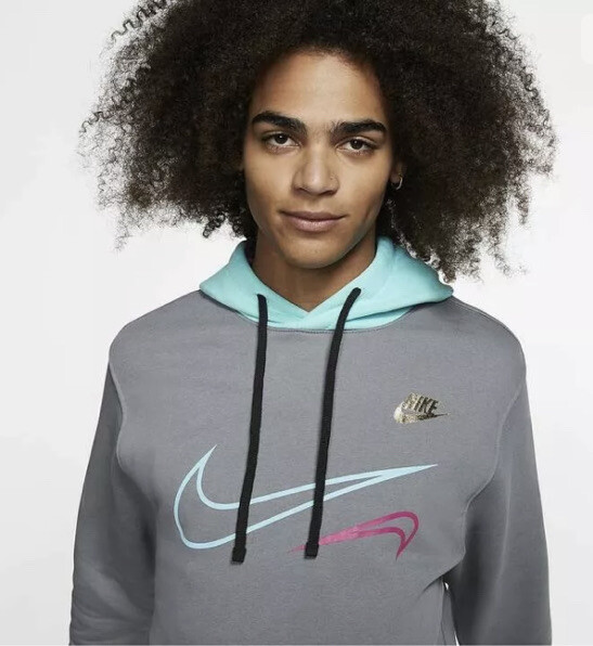 nike south beach hoodie black