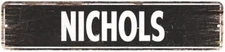 NICHOLS Personalized Street Sign Home Decor Chic Gift 4x18 104180003399