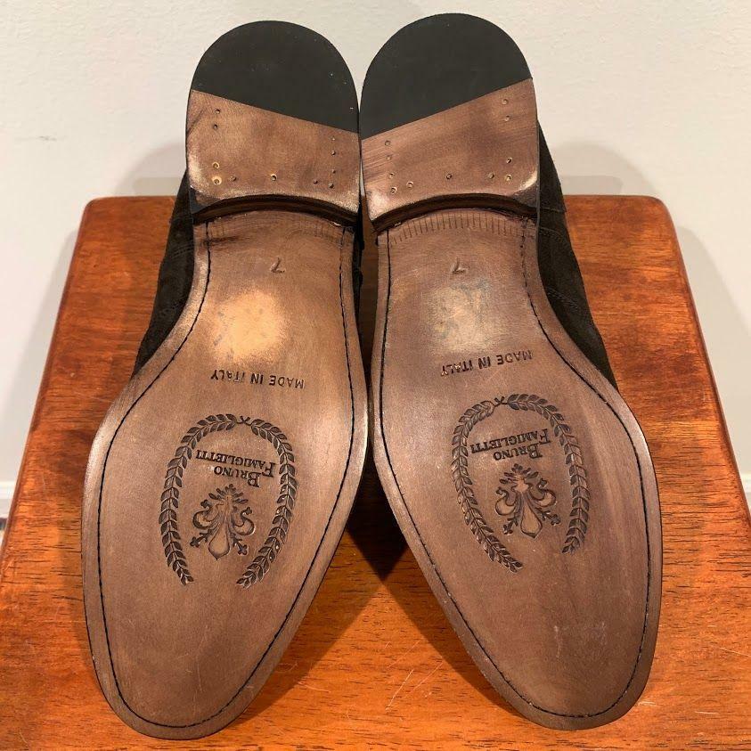 Bruno Famiglietti Mens Dark Brown Suede Leather Chukka Boots  display picture 3