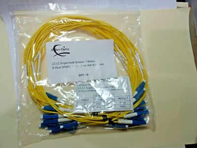 (10 pc)iFiber Optix  LC-LC Single,Duplex  1 Mt ,8.33um OFNR Bend Ins .2mm w/Boot