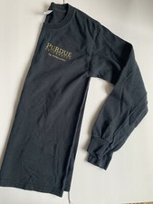 Purdue University Long Sleeve Crew Neck T Shirt Size Small Black Ag Ambassador