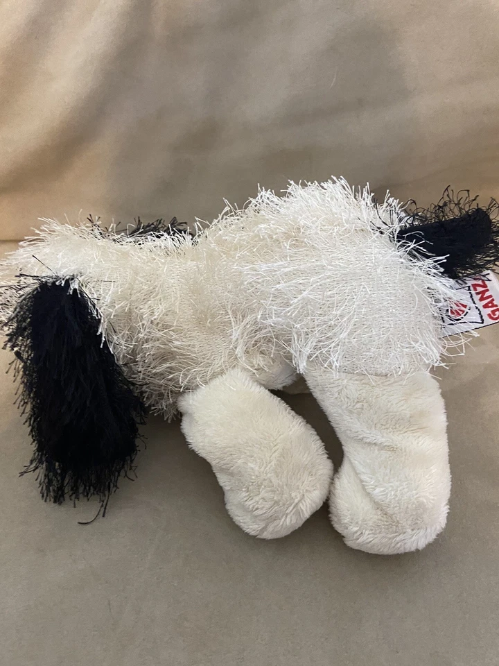 Ganz Webkinz Black and White Cheeky Dog HM192 Plush NO code - Image 2 of 3