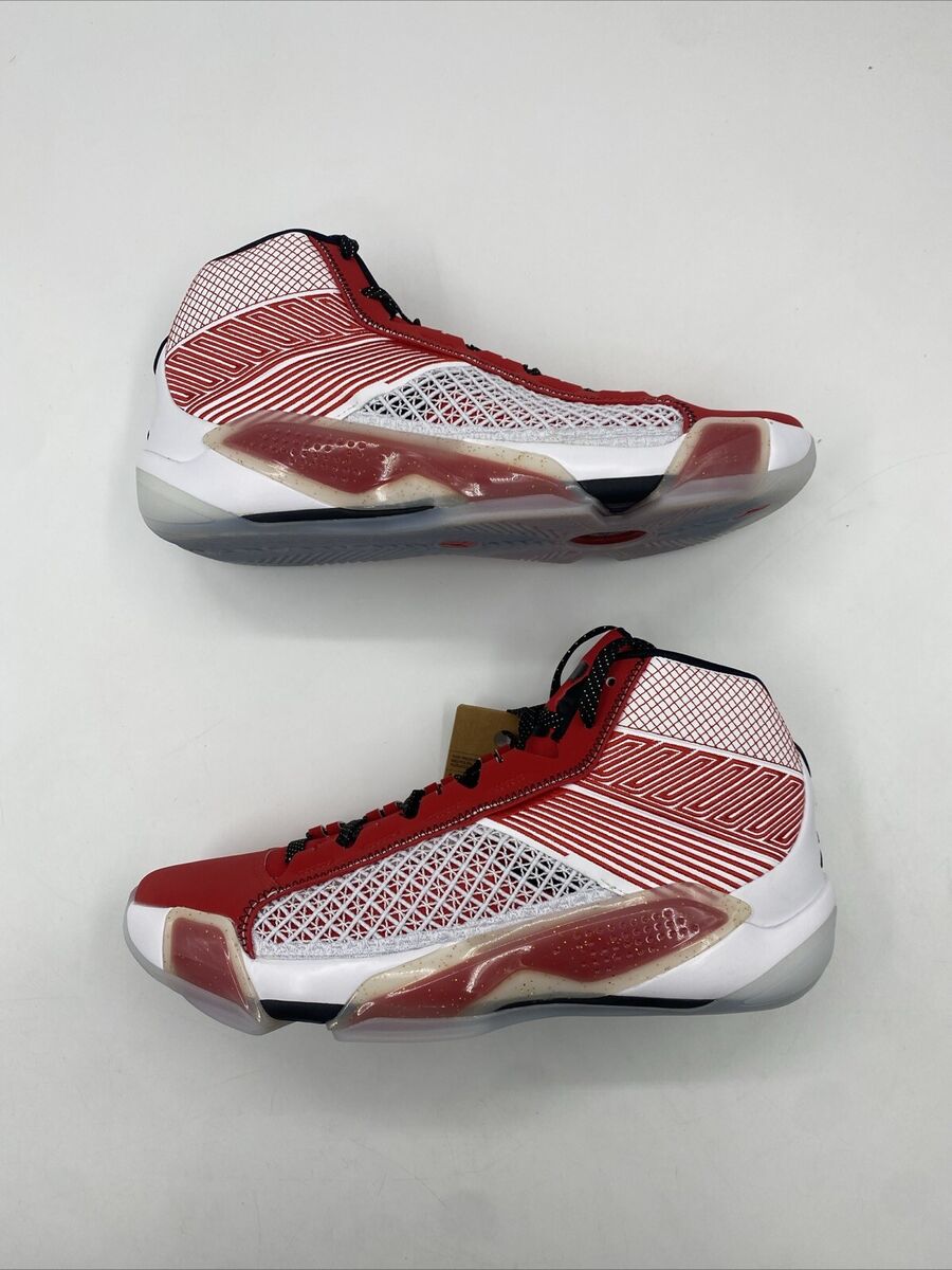Nike Air Jordan XXXVIII White/Black/Red/Gold DZ3356-100 Nike Air Jordan XXXVIII White/Black/Red/Gold DZ3356-100