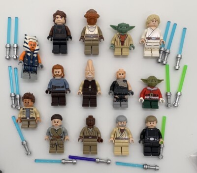 LEGO Star Wars Jedi Minifigure Lot of 14 Anakin Skywalker Yoda