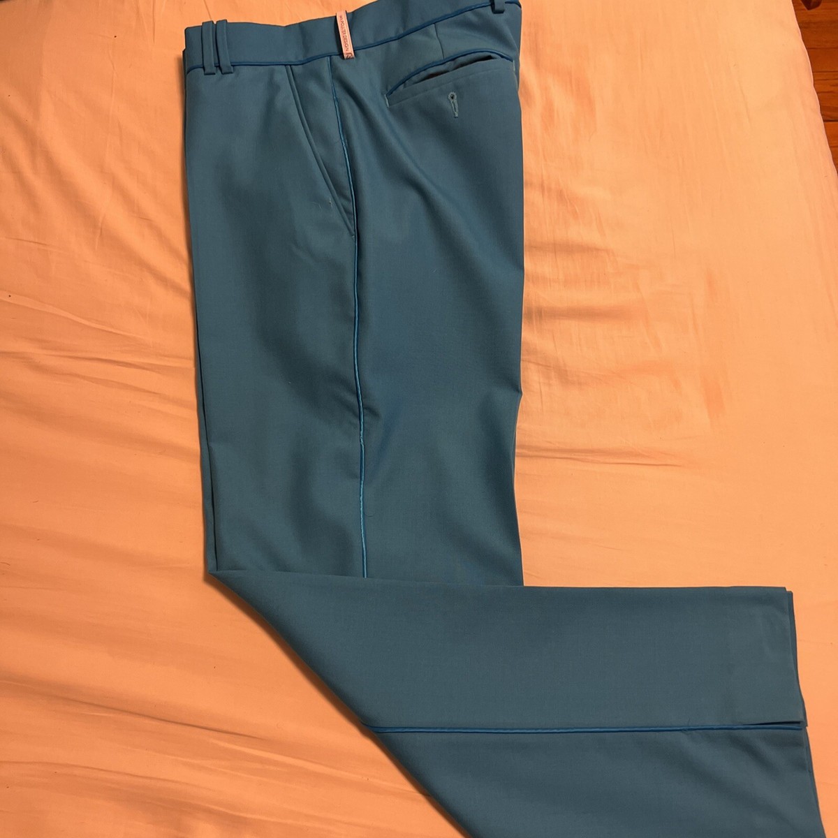 Ian Poulter men's 34/30 blue wool trousers NICE! UK