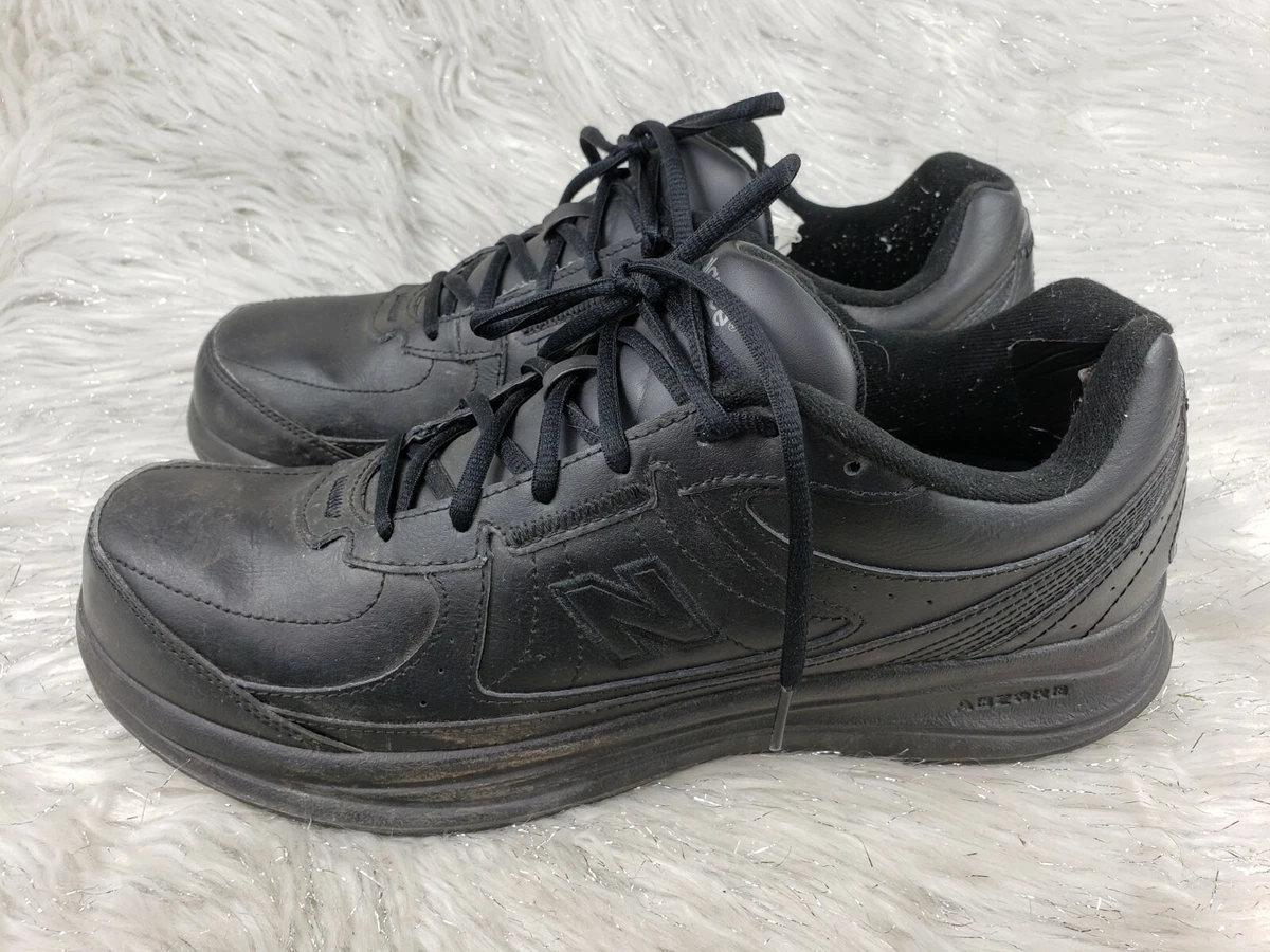 NEW BALANCE 577 MW577BK Walking Strikepath Black Leather Shoes