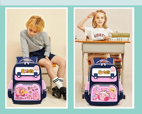 Kirby Cartoon niedlicher Schultasche Reiserucksack Kinder Schüler Unisex Klasse 1-9 - Bild 7 von 17