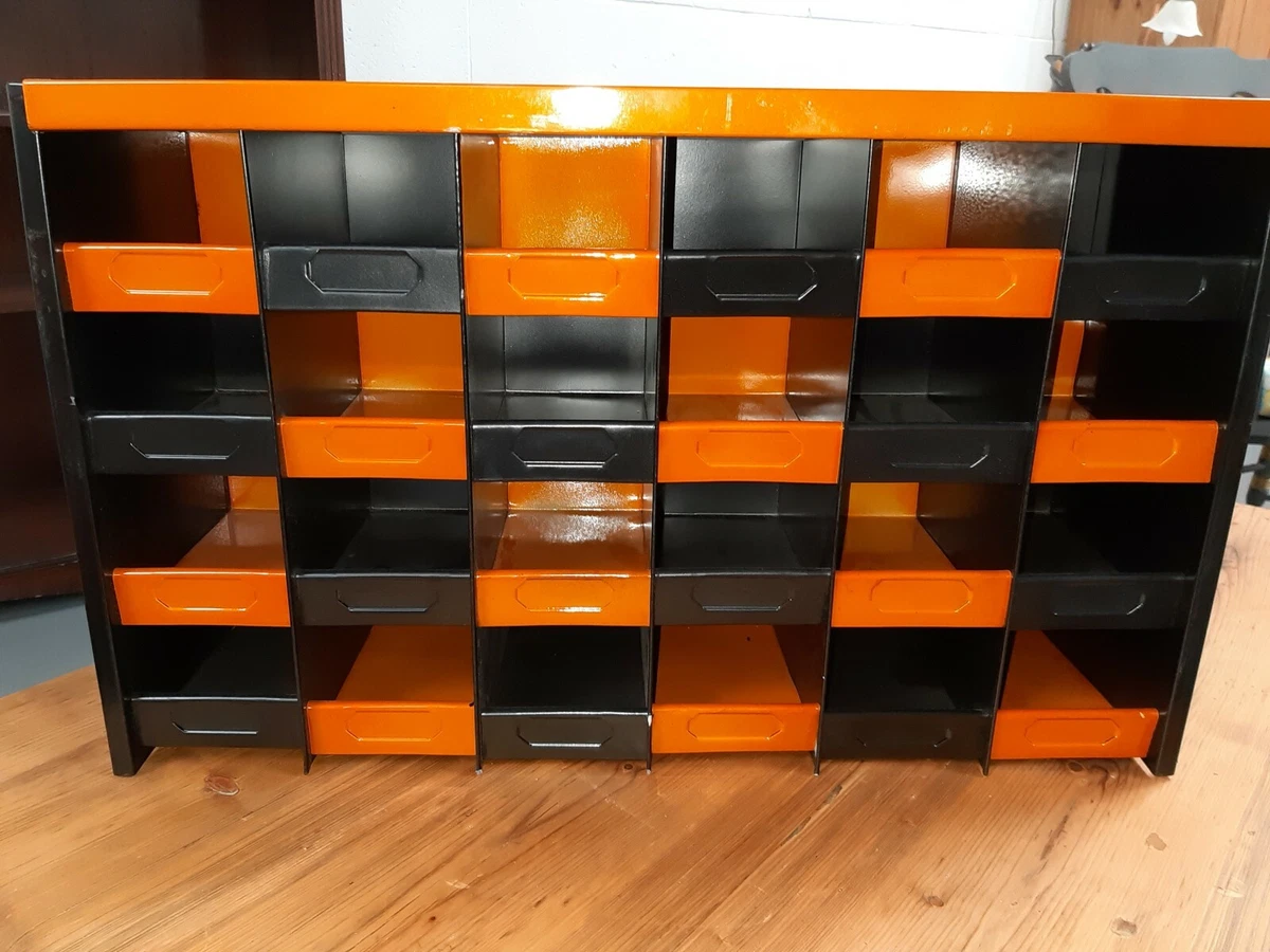 Vintage industrial metal pigeon hole storage cabinet eBay
