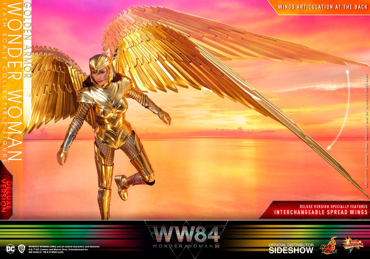 WW84 GOLDEN ARMOR WONDER WOMAN (DELUXE) Hot Toys Sixth 1:6 Scale