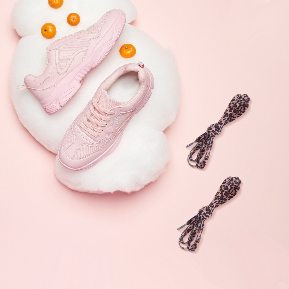 APL Confezione 2 Lacci Elasticizzati Stampa Leopardata Lsces Uomo Flat Per Sneakers