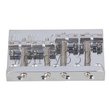Chrome 4 String Bass Bridge Extremely Thick And Heavy Top Load Upgrade