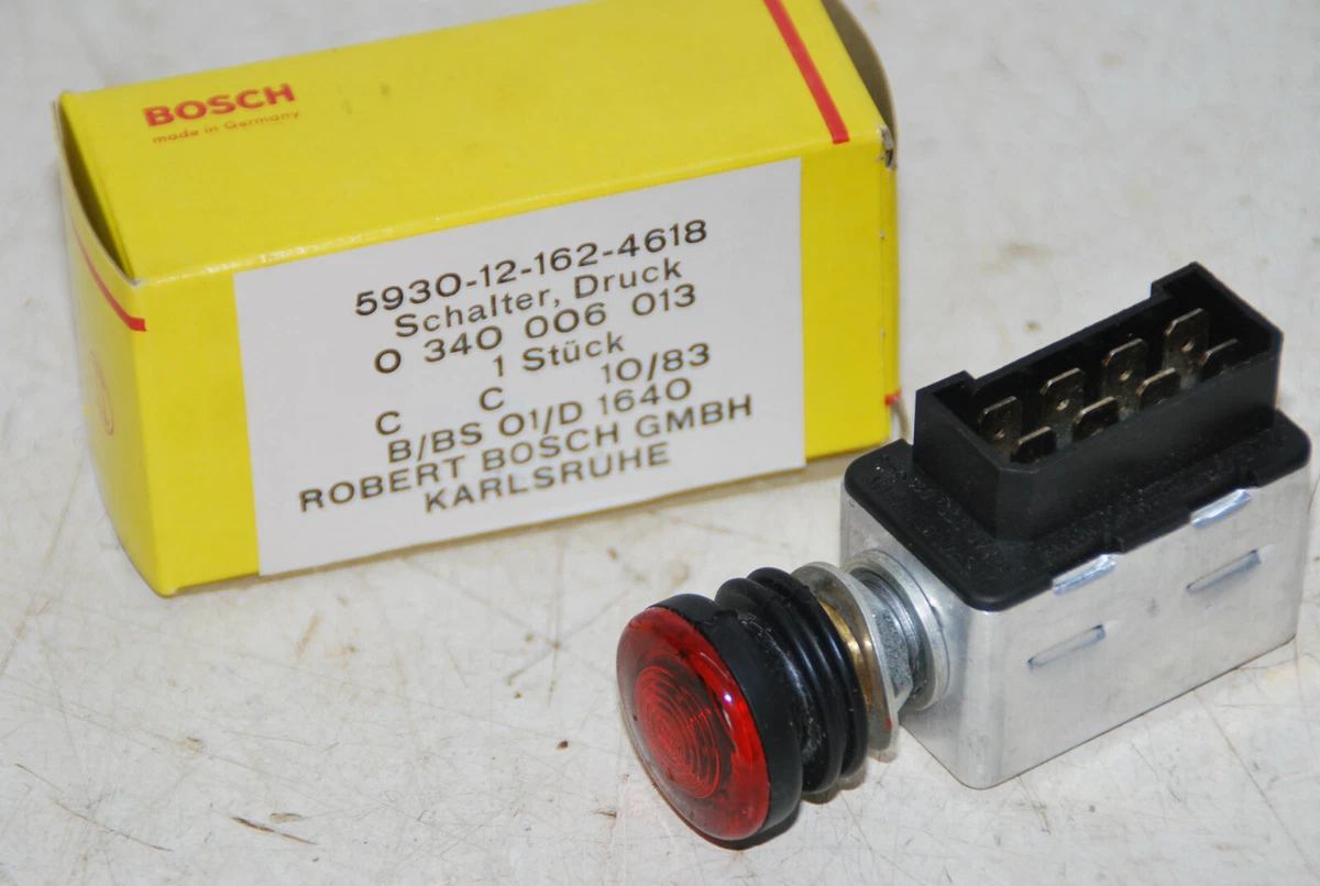 Warnblinkschalter Bosch 0340006013 Schalter Warnblink 12 - 24 Volt 