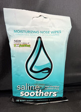 Saline Soothers Cool Menthol Moisturizing Nose Wipes