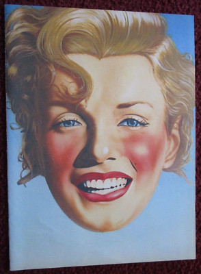 1979 Magazine Art, Full Page ~ Marilyn Monroe 2-Sided MASK by Dennis Magdich