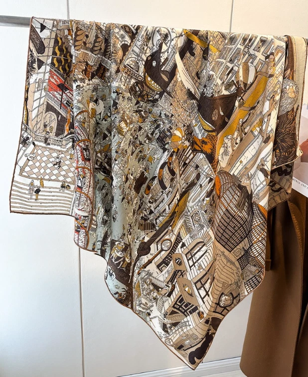 Новый 70% кашемир и 30% шелк надежном шарф faubourg двойной лицо тонкий шаль 53» - Изображение 2 из 4