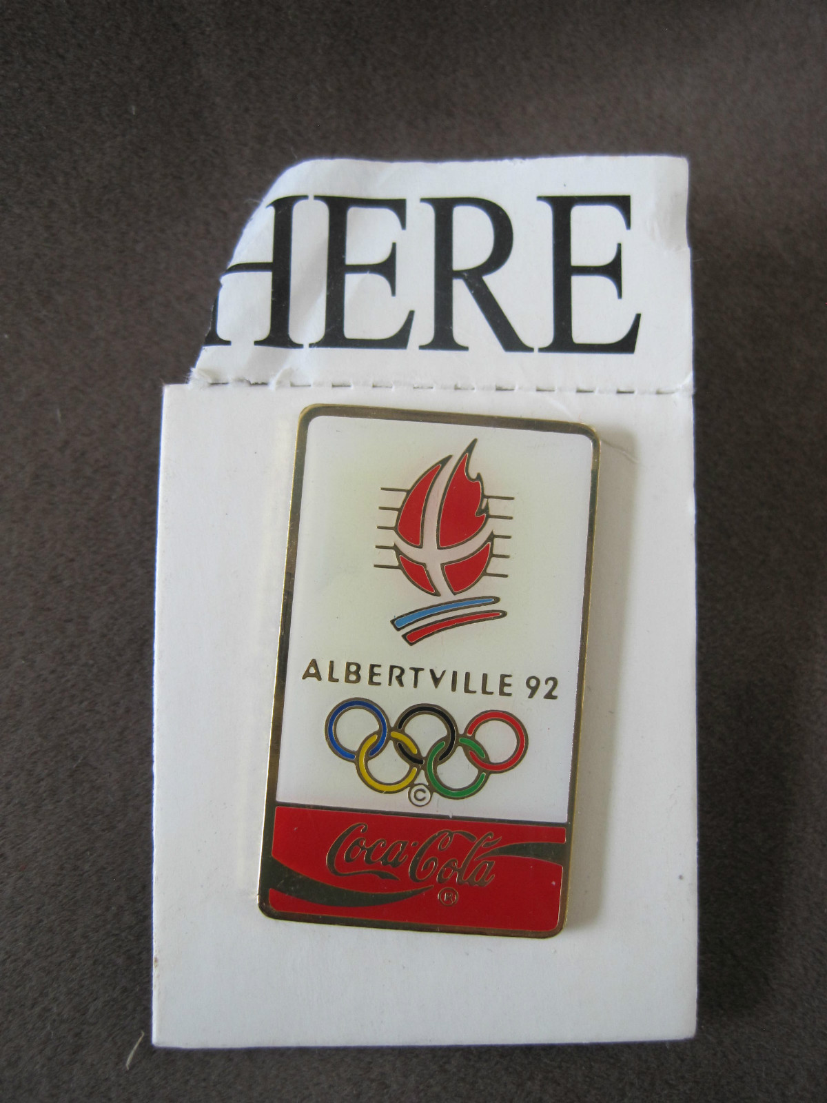 PINS ALBERVILLE 92 JEUX OLYMPIQUES COCA COLA VINTAGE PIN'S wxc 4*2